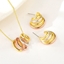Show details for Charming Colorful Geometric 2 Piece Jewelry Set As a Gift