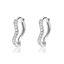 Show details for Latest Geometric Cubic Zirconia Small Hoop Earrings