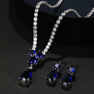 Picture of Latest Geometric Cubic Zirconia 2 Piece Jewelry Set