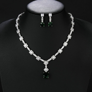 Picture of Trendy Platinum Plated Geometric 2 Piece Jewelry Set Online Only