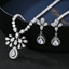 Show details for Sparkly Flowers & Plants White 2 Piece Jewelry Set