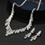 Picture of Fashion Cubic Zirconia Platinum Plated 2 Piece Jewelry Set