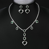 Picture of Luxury Cubic Zirconia 2 Piece Jewelry Set in Flattering Style