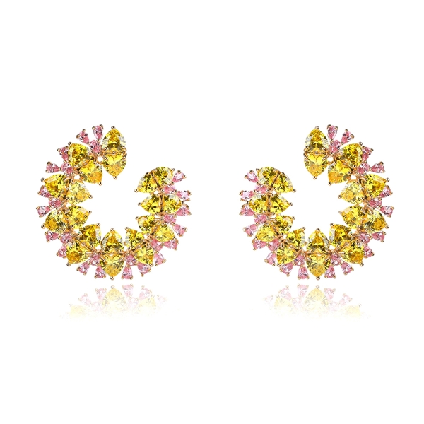 Picture of Charming Yellow Luxury Dangle Earrings at Super Low Price