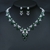 Picture of Fashion Cubic Zirconia Green 2 Piece Jewelry Set