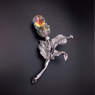 Show details for Stylish Flower Platinum Plated Brooche Show details for Stylish Flower Platinum Plated Brooche