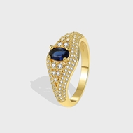 Picture of Delicate Geometric Fashion Ring in Flattering Style