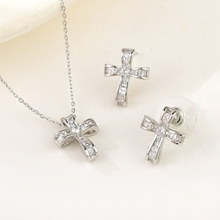 Show details for Latest Cross Cubic Zirconia 2 Piece Jewelry Set