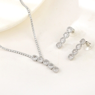 Show details for New Cubic Zirconia Geometric 2 Piece Jewelry Set Show details for New Cubic Zirconia Geometric 2 Piece Jewelry Set