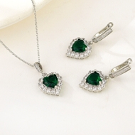 Show details for Party Platinum Plated 2 Piece Jewelry Set with Low Cost Show details for Party Platinum Plated 2 Piece Jewelry Set with Low Cost
