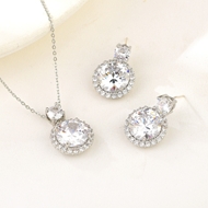 Show details for Good Quality Cubic Zirconia White 2 Piece Jewelry Set Show details for Good Quality Cubic Zirconia White 2 Piece Jewelry Set