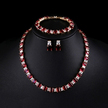 Show details for Eye-Catching Red Party 3 Piece Jewelry Set with Member Discount