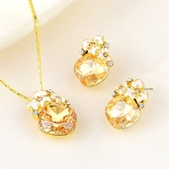 Picture of Affordable Zinc Alloy Artificial Crystal 2 Piece Jewelry Set from Trust-worthy Supplier