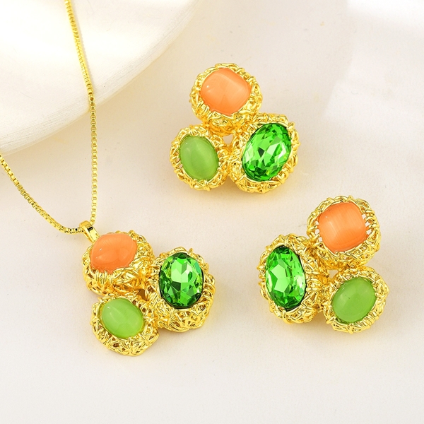 Picture of Shop Gold Plated Zinc Alloy 2 Piece Jewelry Set with Wow Elements