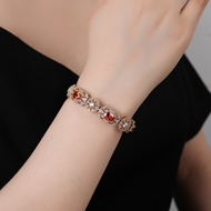 Picture of Most Popular Cubic Zirconia Gold Plated Fashion Bracelet