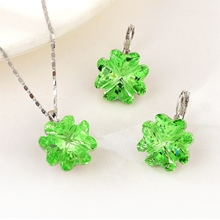 Show details for Popular Swarovski Element Flowers & Plants 2 Piece Jewelry Set