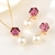 Picture of Eye-Catching Purple Swarovski Element 2 Piece Jewelry Set with Member Discount