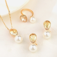 Show details for Party Yellow 3 Piece Jewelry Set with Fast Shipping Show details for Party Yellow 3 Piece Jewelry Set with Fast Shipping