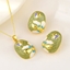 Show details for Good Opal Green 2 Piece Jewelry Set