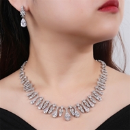 Picture of Platinum Plated Luxury 2 Piece Jewelry Set Online Shopping