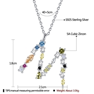 Picture of Beautiful Cubic Zirconia Colorful Pendant Necklace