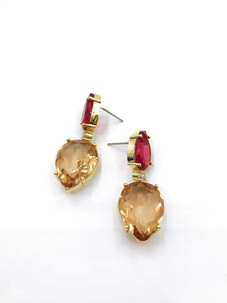 Picture of Buy Gold Plated Medium Drop & Dangle Earrings with Price