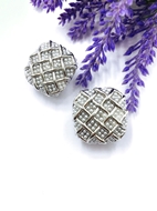 Show details for Designer Platinum Plated Simple Clip On Earrings with No-Risk Return Show details for Designer Platinum Plated Simple Clip On Earrings with No-Risk Return