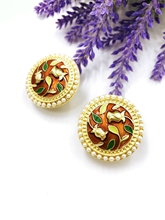 Show details for Great Enamel Party Clip On Earrings