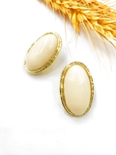 Show details for Great Value White Simple Clip On Earrings with Member Discount