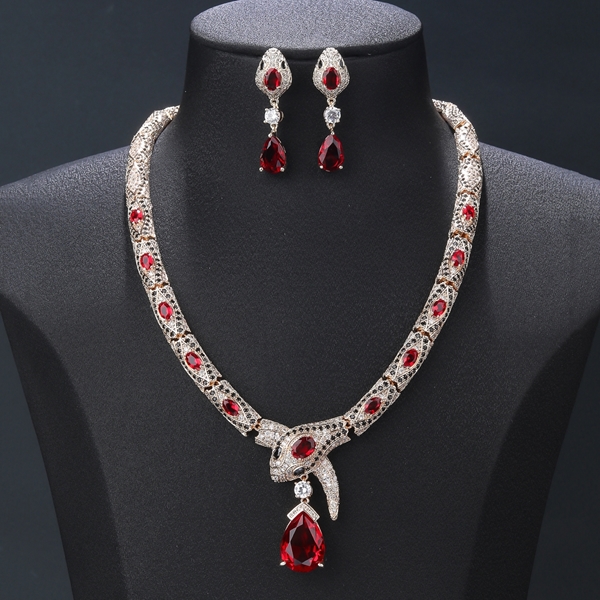 Picture of Amazing Cubic Zirconia Party 2 Piece Jewelry Set