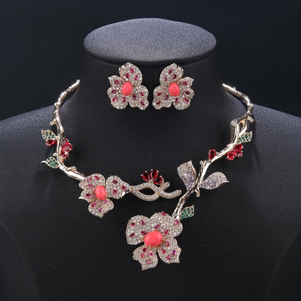 Picture of Simple Colorful 2 Piece Jewelry Set in Exclusive Design