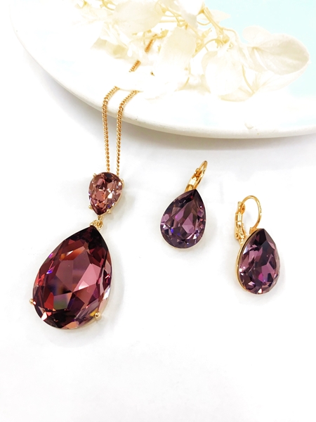 Picture of Eye-Catching Colorful Swarovski Element 2 Piece Jewelry Set with Member Discount