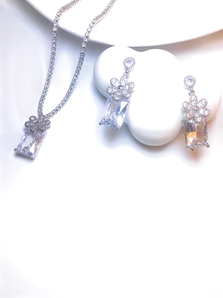 Picture of Nice Cubic Zirconia Party 2 Piece Jewelry Set