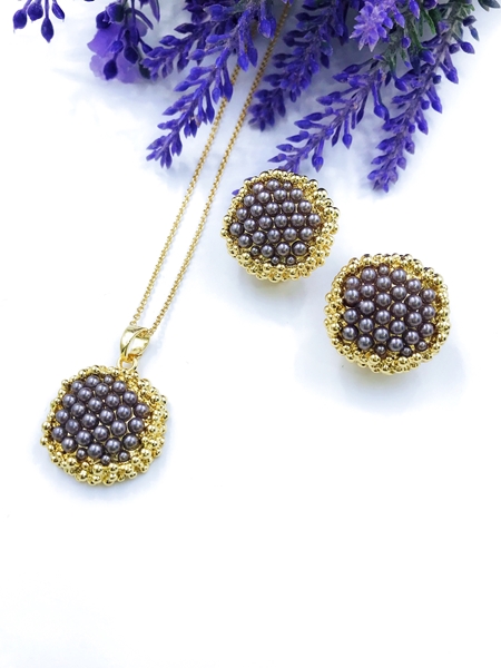 Picture of Party shell pearl 2 Piece Jewelry Set with Fast Shipping