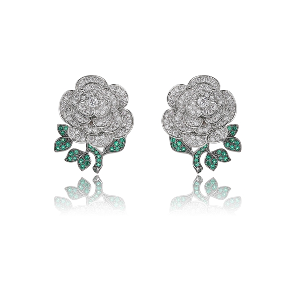 Picture of Hot Selling Colorful Rhinestone Big Stud Earrings from Top Designer