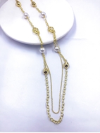 Show details for Filigree Work Classic Long Chain Necklace