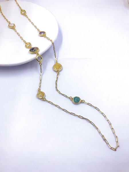 Picture of Classic Colorful Long Chain Necklace For Your Occasions