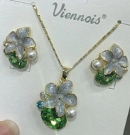 Show details for Good Cubic Zirconia Colorful 2 Piece Jewelry Set