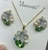 Picture of Good Cubic Zirconia Colorful 2 Piece Jewelry Set