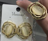 Show details for Stylish Work Gold Plated 2 Piece Jewelry Set