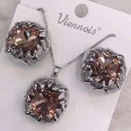 Show details for Simple Gold Plated 2 Piece Jewelry Set with 3~7 Day Delivery