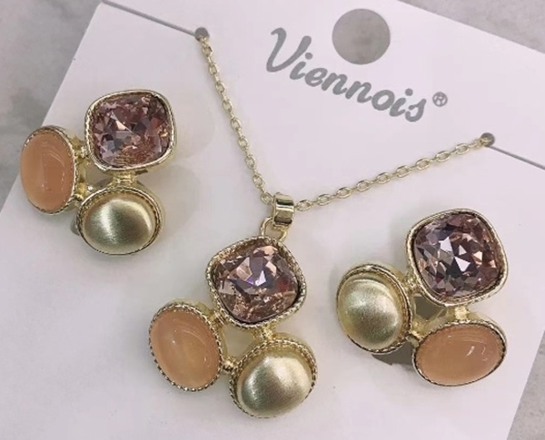 Picture of Charming Colorful Simple 2 Piece Jewelry Set As a Gift